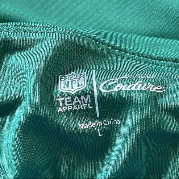 NFL All Sport Couture Green New York Jets Sports First Down Halter Top SZ L NWT - Picture 4 of 11